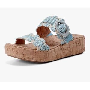 Earth Subtle2 Women's Sandal 7.5 M Light Blue